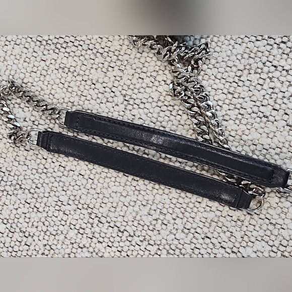 Michael Kors Large Sloan Denim Chain Bag - Picture 13 of 17